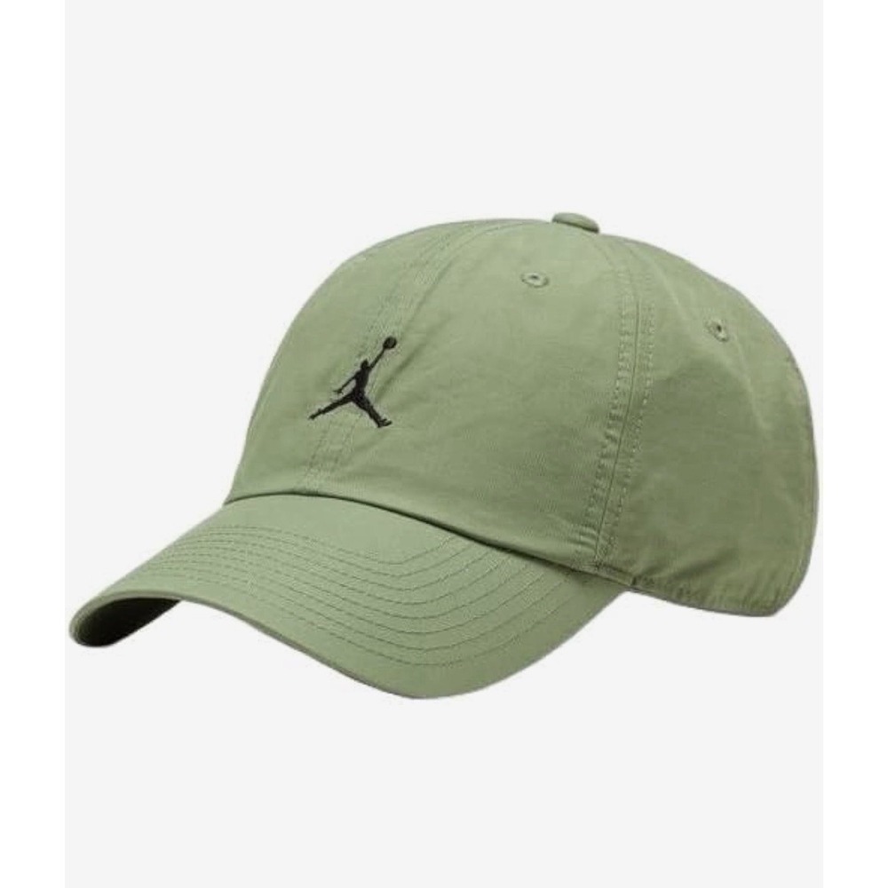 NIKE JORDAN Jumpman Hat Adjustable Strap One Size Green 100% Cotton Baseball Cap